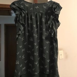 Loft green top, Like new